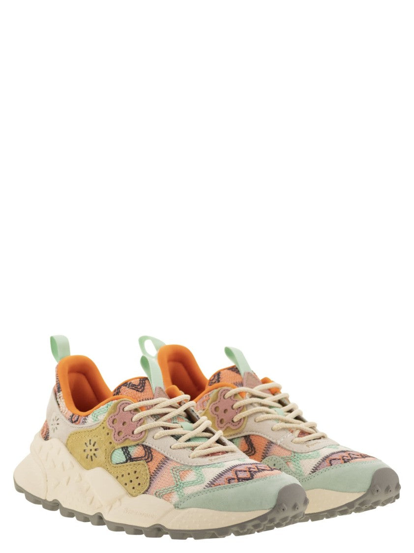 Flower Mountain Kotetsu - Sneakers In Suede And Technical Fabric