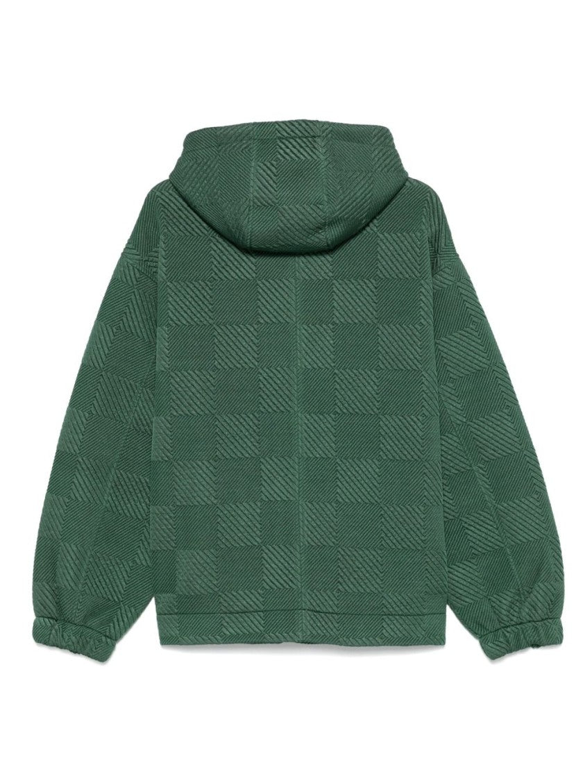 Ferrari Forest Green Zip-Fastening Sweatshirt
