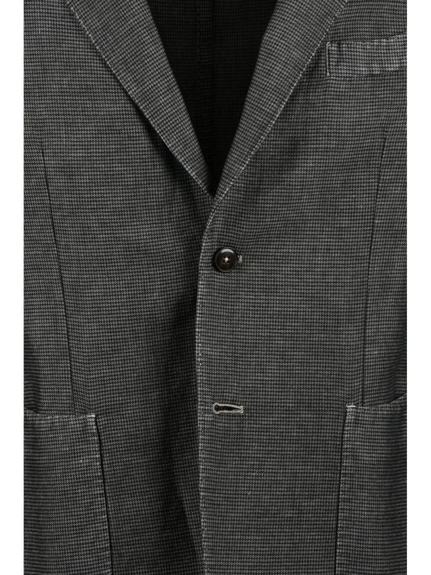 L.B.M. 1911 Grey Linen Cotton Blazer Jacket