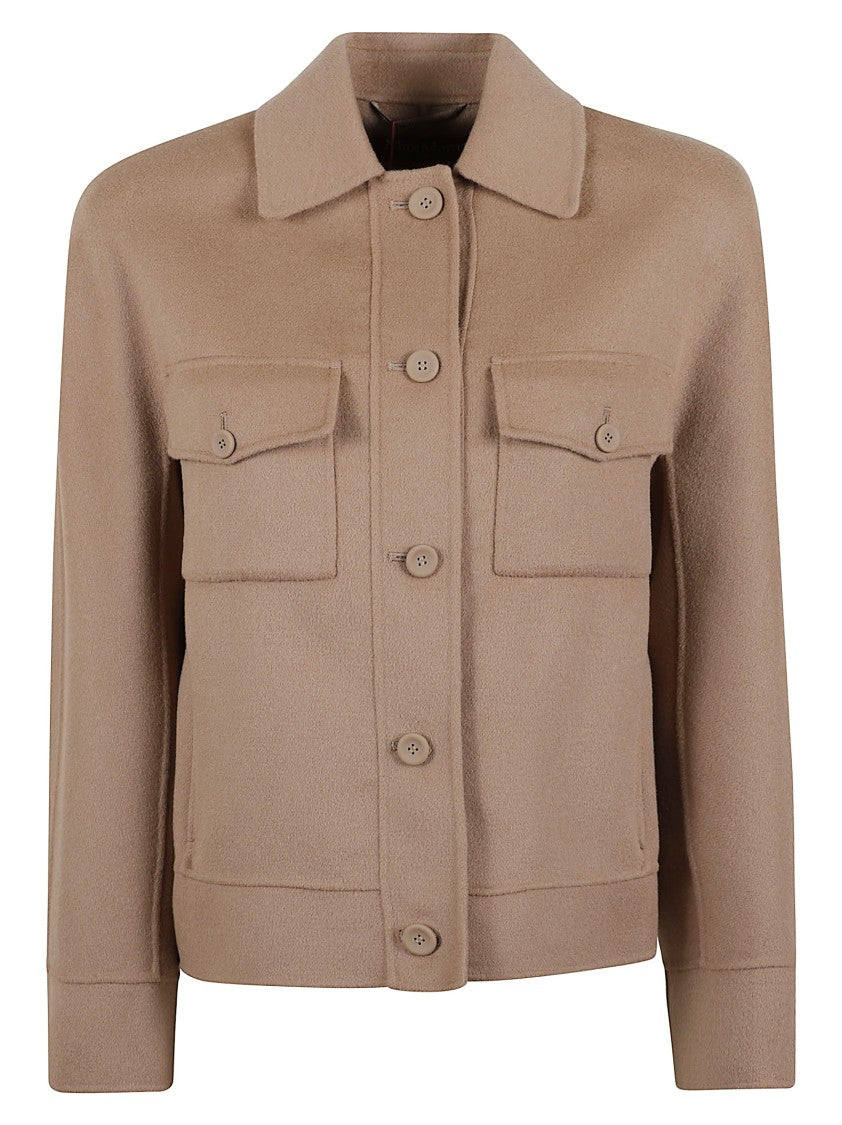 Max Mara Giacchino Wool Jacket With Button-Up Front