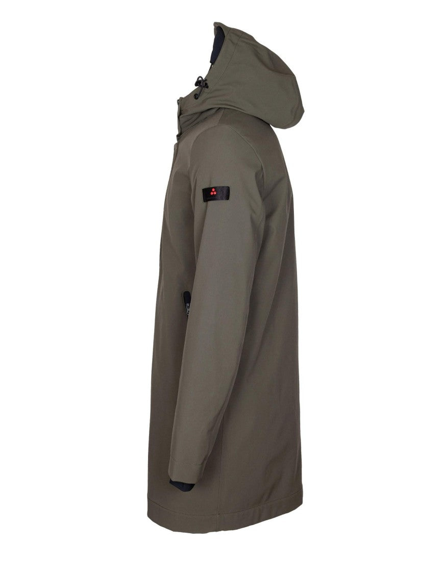 Peuterey Albali Kp Parka In Technical Fabric, Green