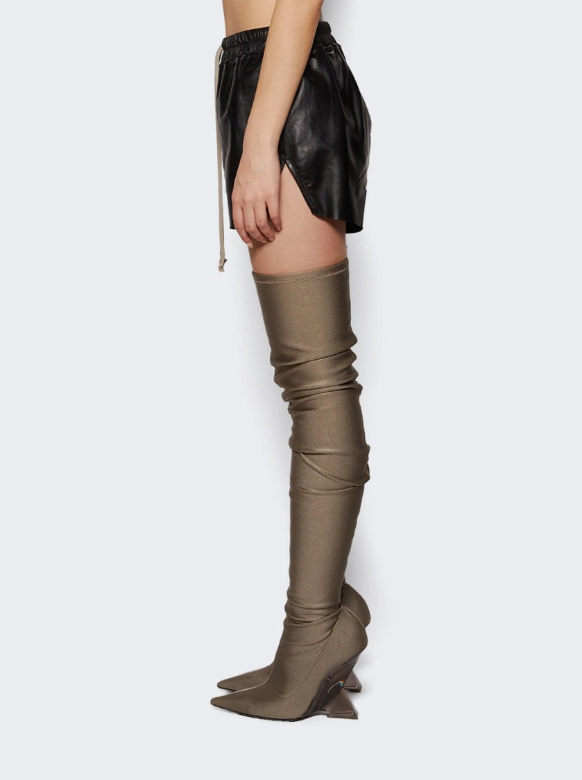 Rick Owens Leather Short Boxers Black