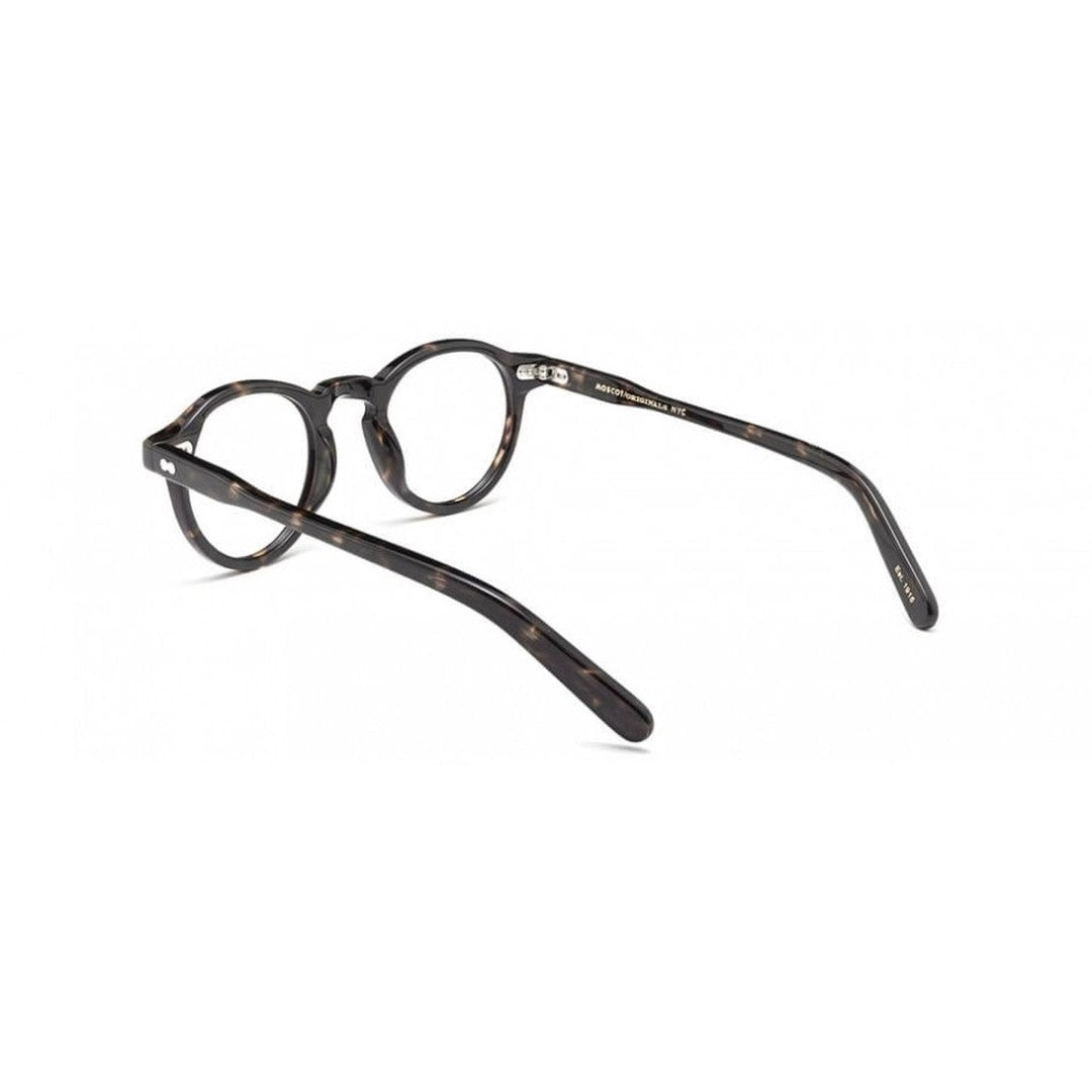 Moscot Or-Mil-O Miltzen Tortoiseshell Round Eyeglass Frames With Keyhole Bridge
