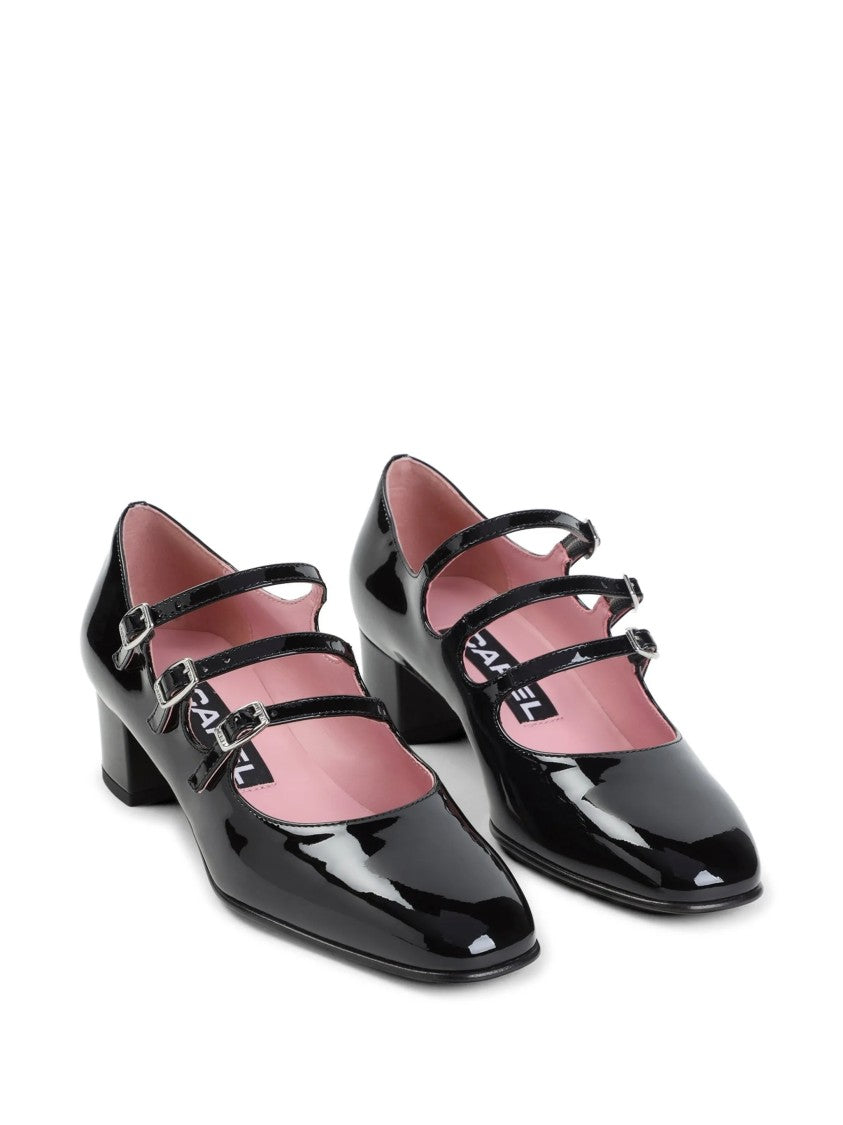 Carel Paris Kina Patent Leather Block Heel Shoes