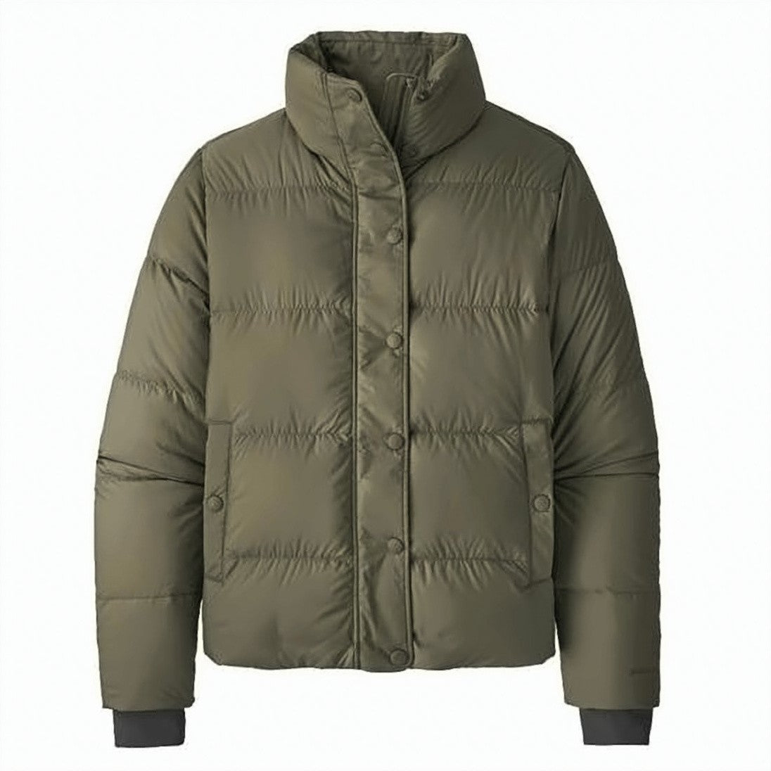Patagonia Horizontal Quilted Short Jacket With High Collar