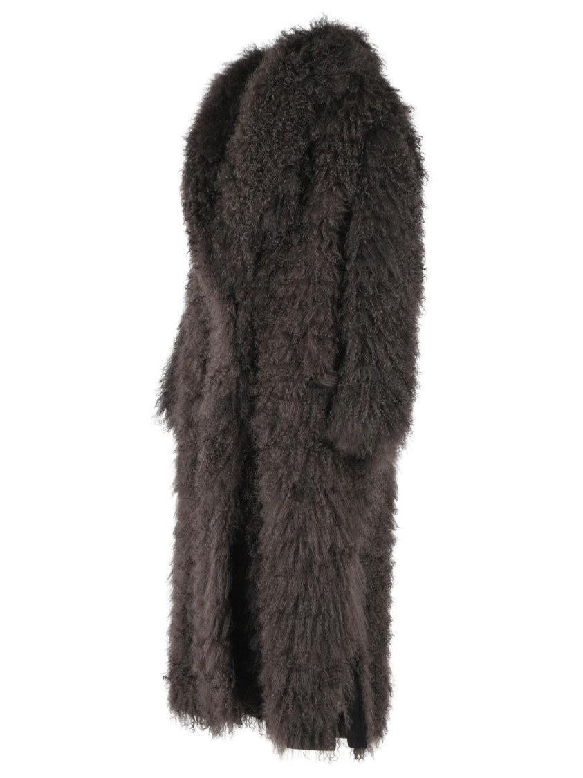 Simonetta Ravizza 'Julia' Reversible Brown Mongolia Coat