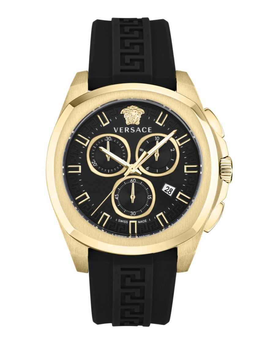 Versace Geo Chrono Silicone Watch