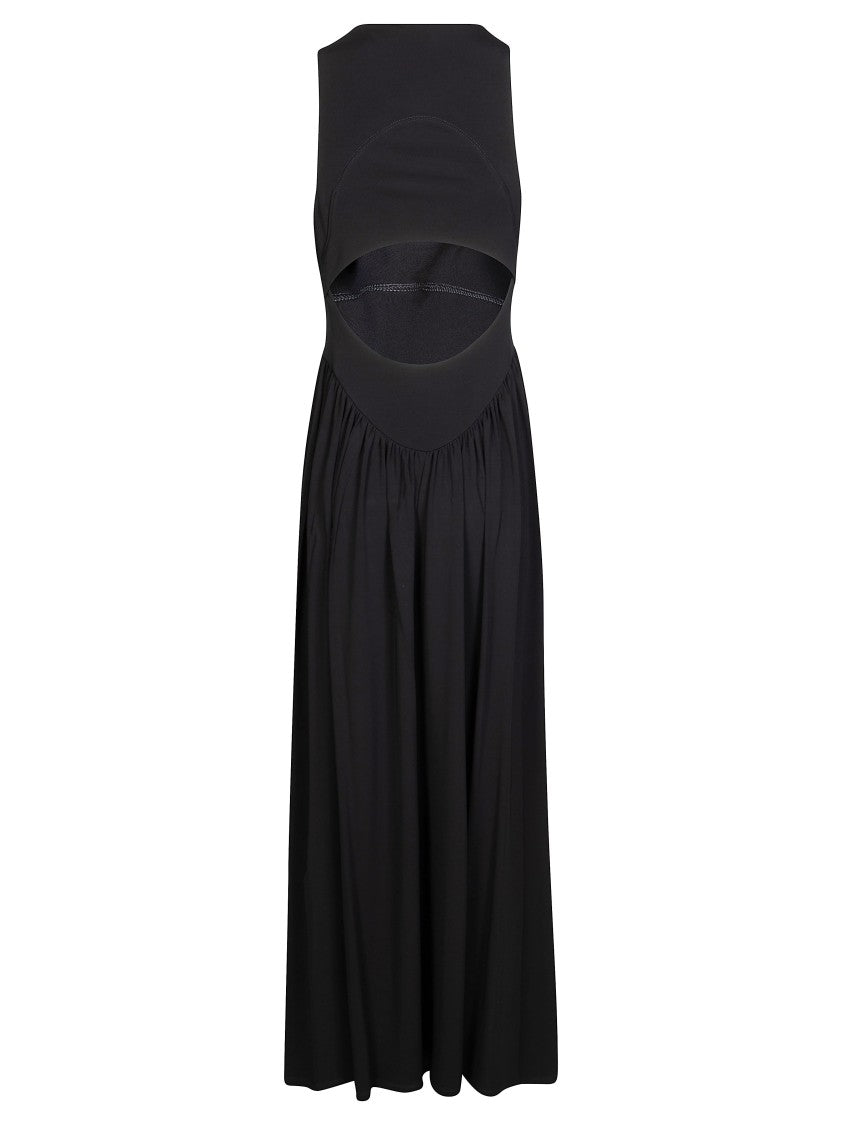 Sportmax Spxpanino Sleeveless Gathered Midi Dress