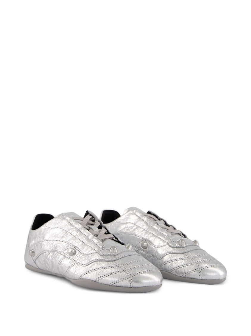 Balenciaga City Silver Metallic Sneakers