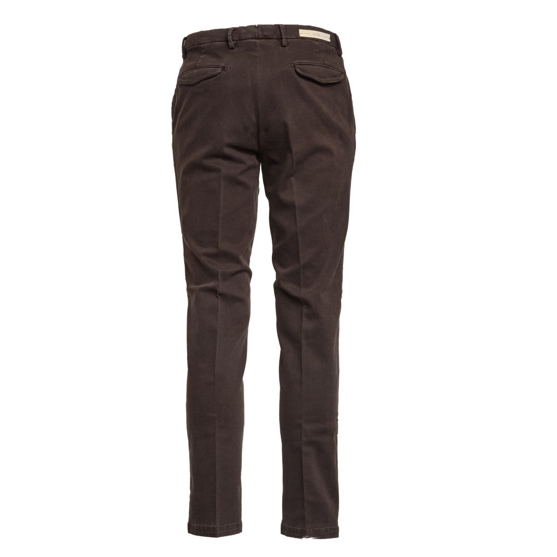 Briglia Brown Tencel Cotton Pleated Trousers