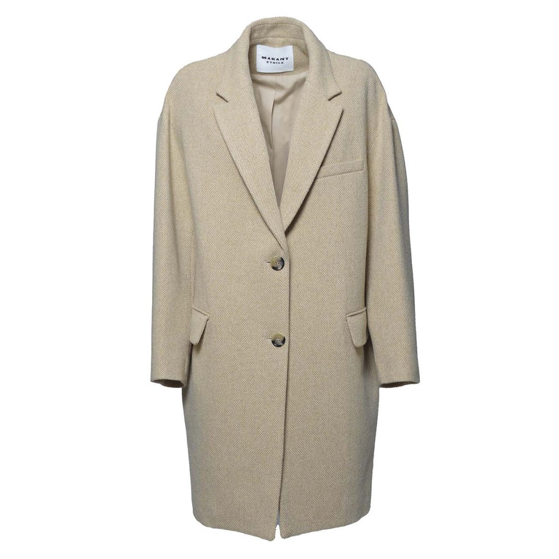 Isabel Marant Étoile Ecru Wool Limiza Coat