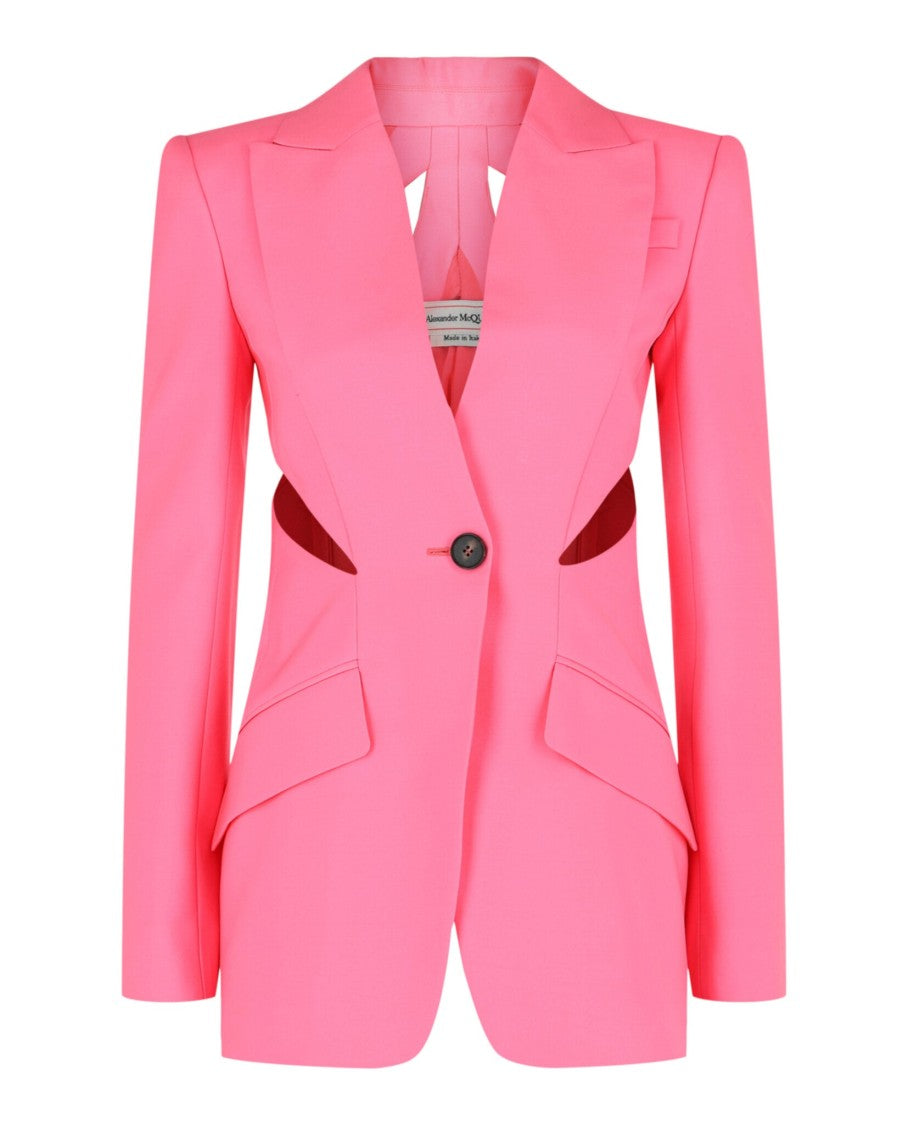 Alexander Mcqueen Slashed Single-Breasted Blazer