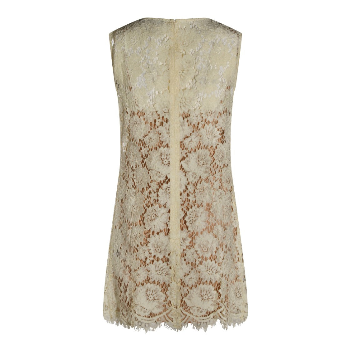 Self-Portrait Yellow Lace Sleeveless Dress