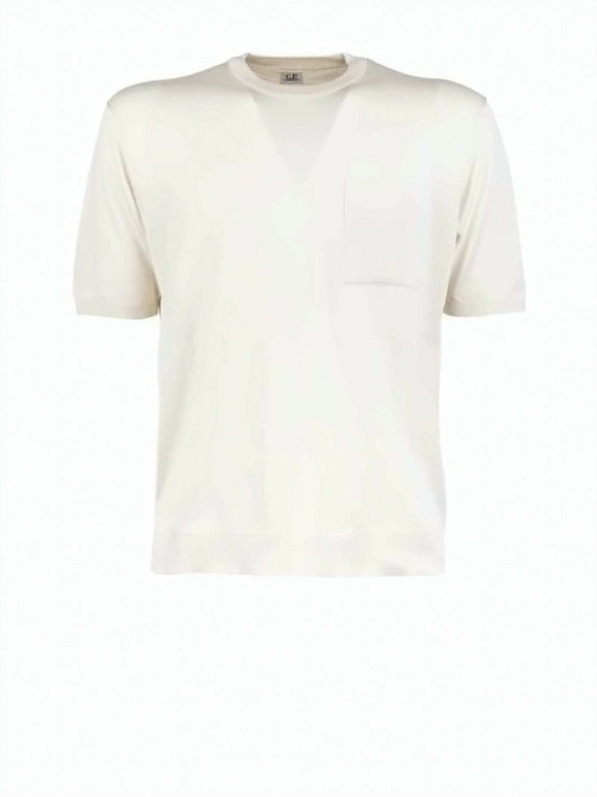 C.P. Company Relaxed Fit Cotton Knit Sweater With Chest Pocket