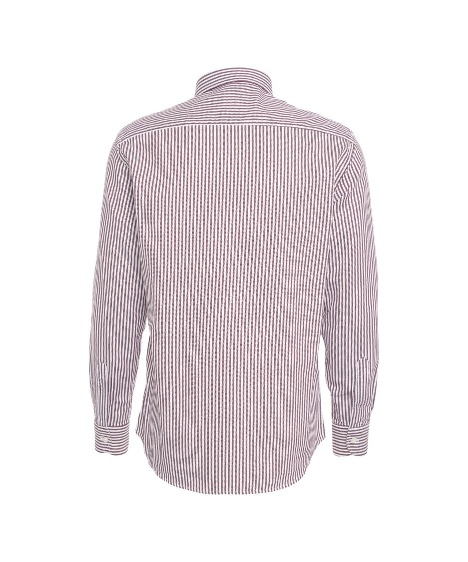 Bastoncino Refined Striped Shirt With Classic Button-Down Collar