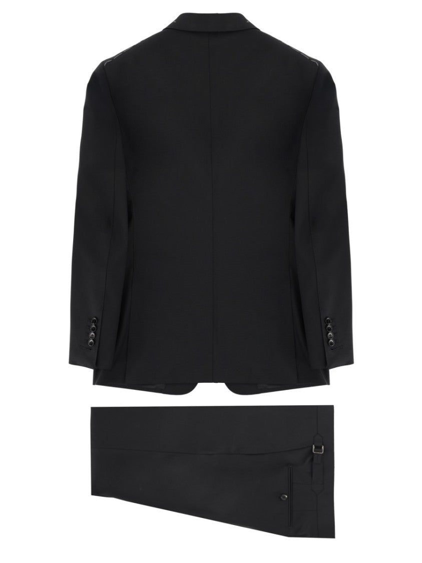 Tom Ford Grand Overcheck Shelton Wool Blazer And Trousers Suit