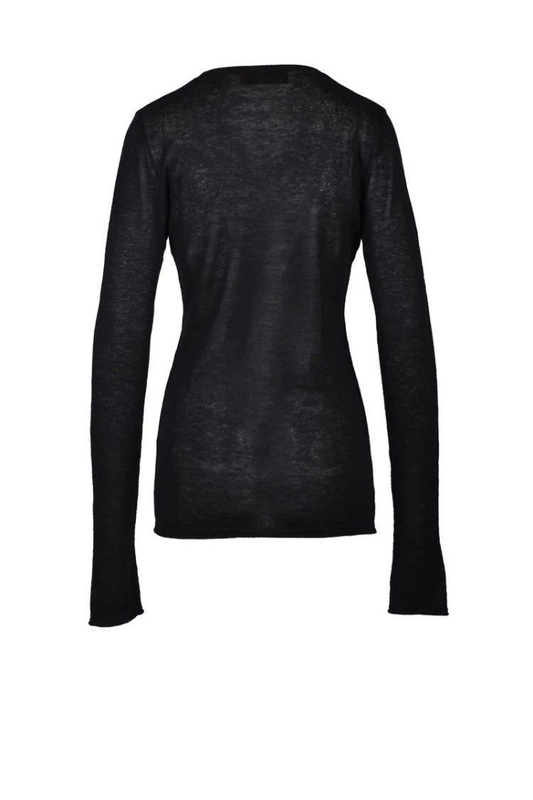 Wild Cashmere Silk And Cashmere Sweater - Black
