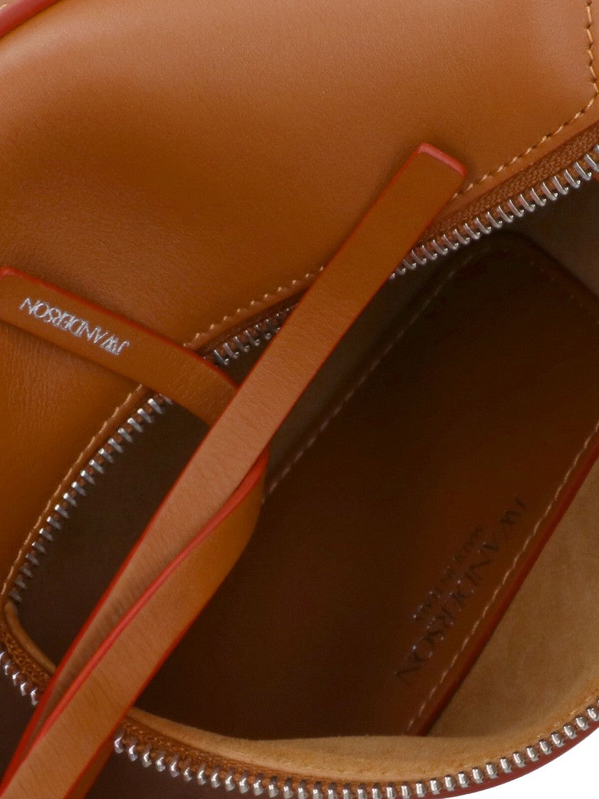 J. W. Anderson Warm Brown Loafer Smooth Leather Handbag
