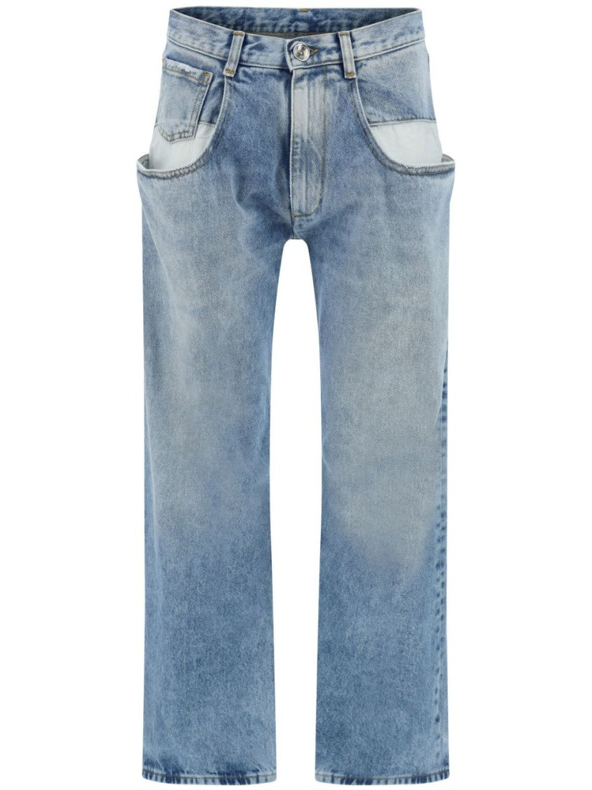 Maison Margiela Stone Wash Low-Waist Straight-Leg Denim Jeans