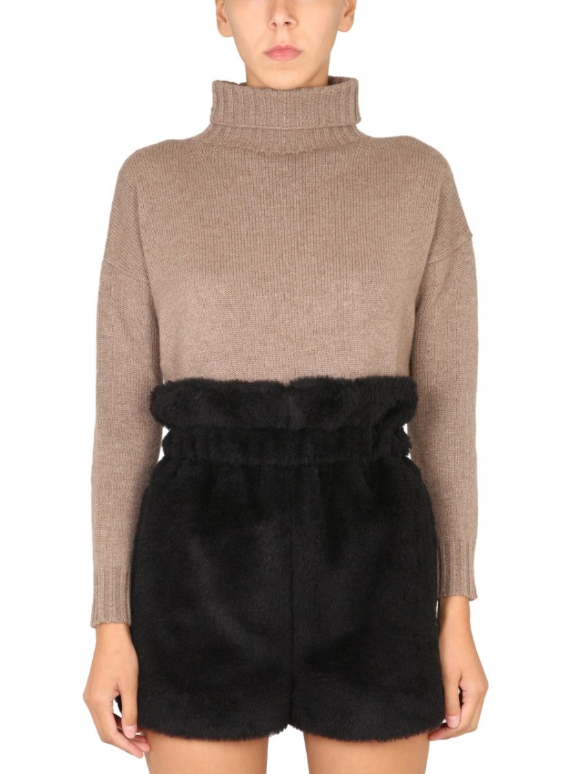 Max Mara Cropped Round-Neck Top With Fitted Silhouette