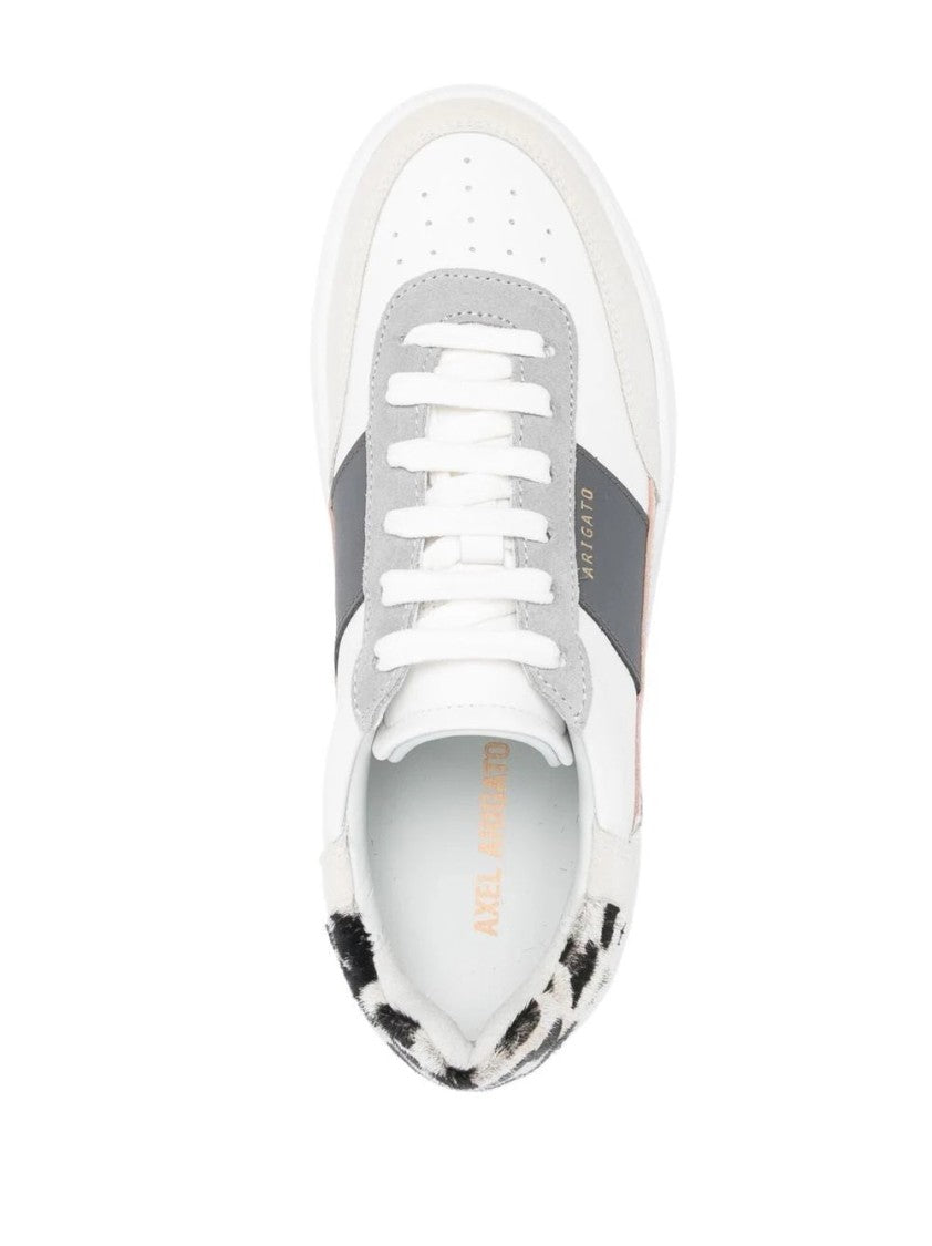 Axel Arigato White Orbit Vintage Animal Print Chunky Sole Leather Sneakers