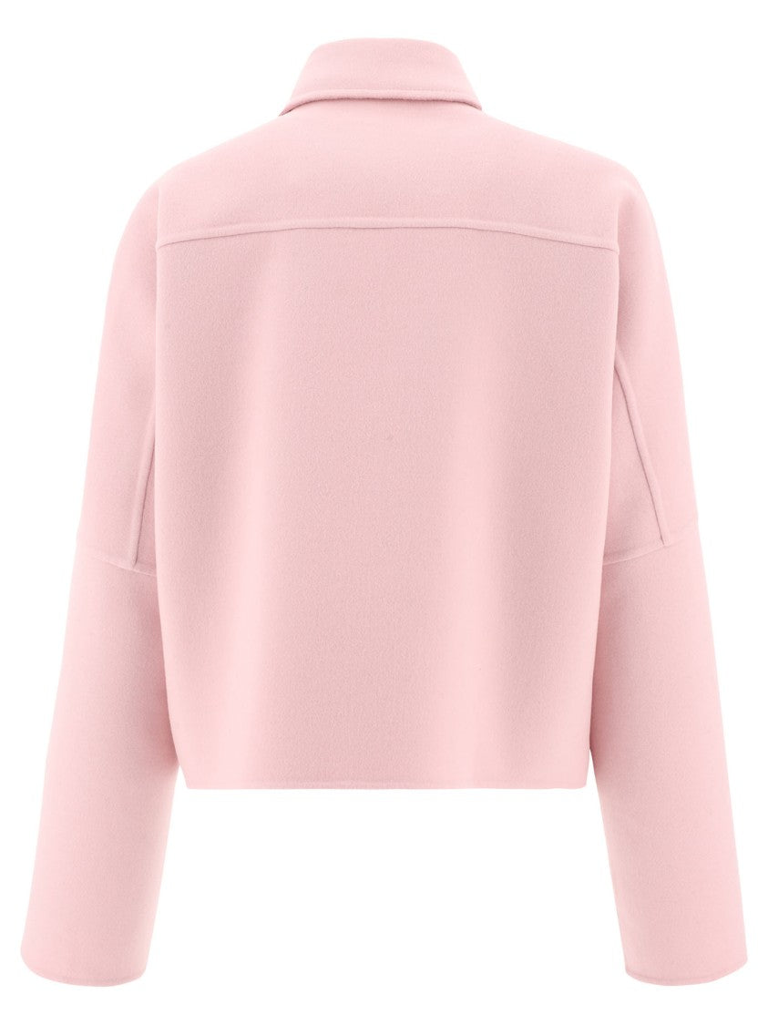 Jil Sander Cropped Pastel Pink Jacket