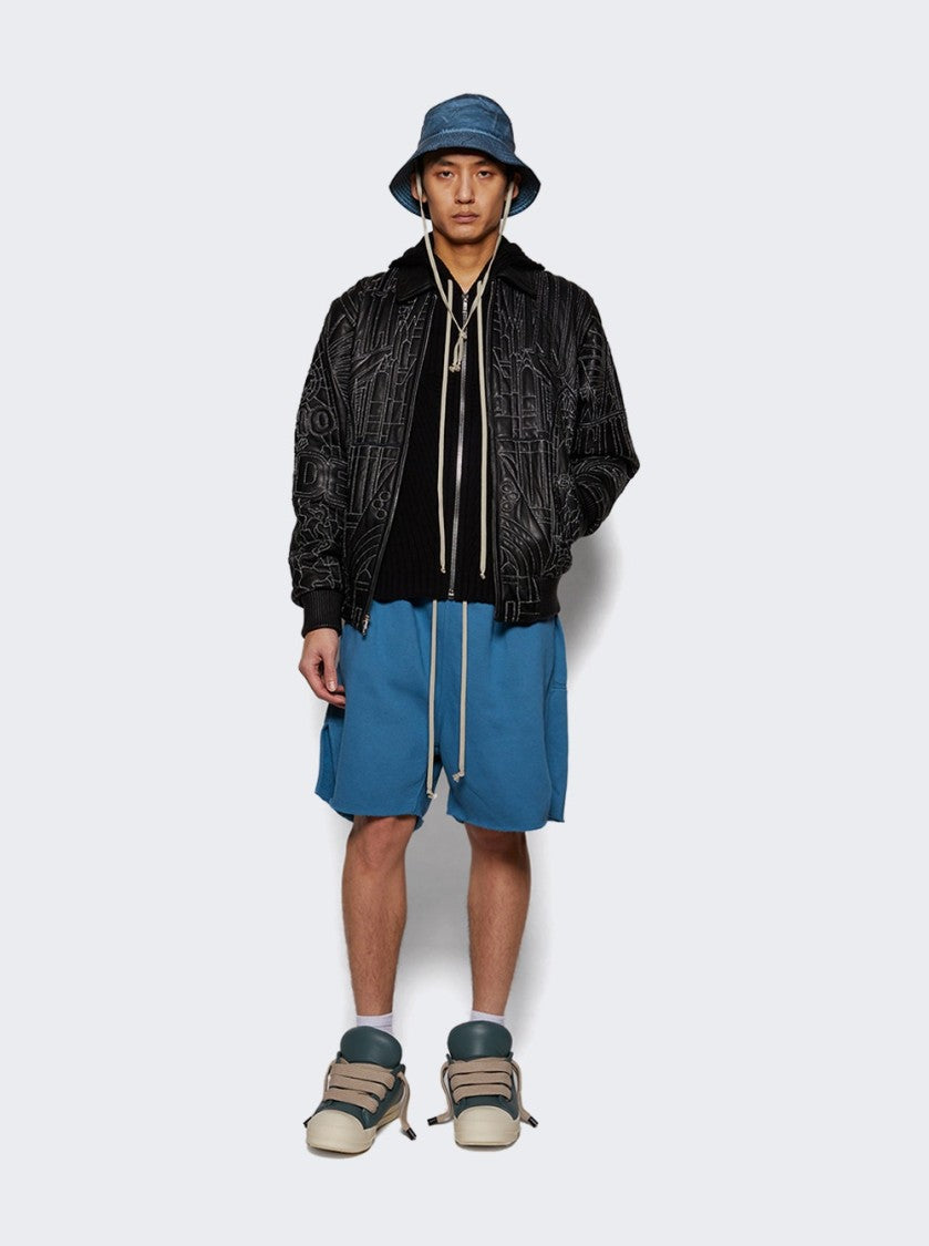 Rick Owens Zipped Hoodie Sweater Black