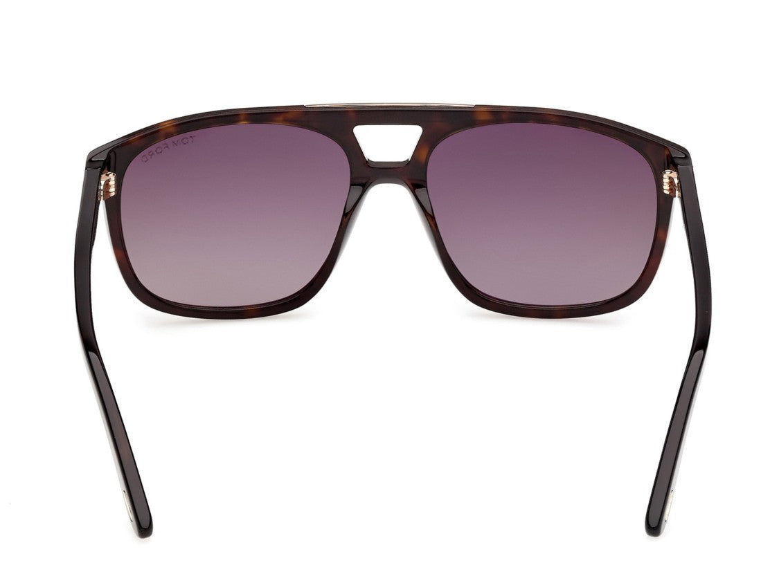 Tom Ford Ft1338 Bold Square Tortoiseshell Acetate Sunglasses