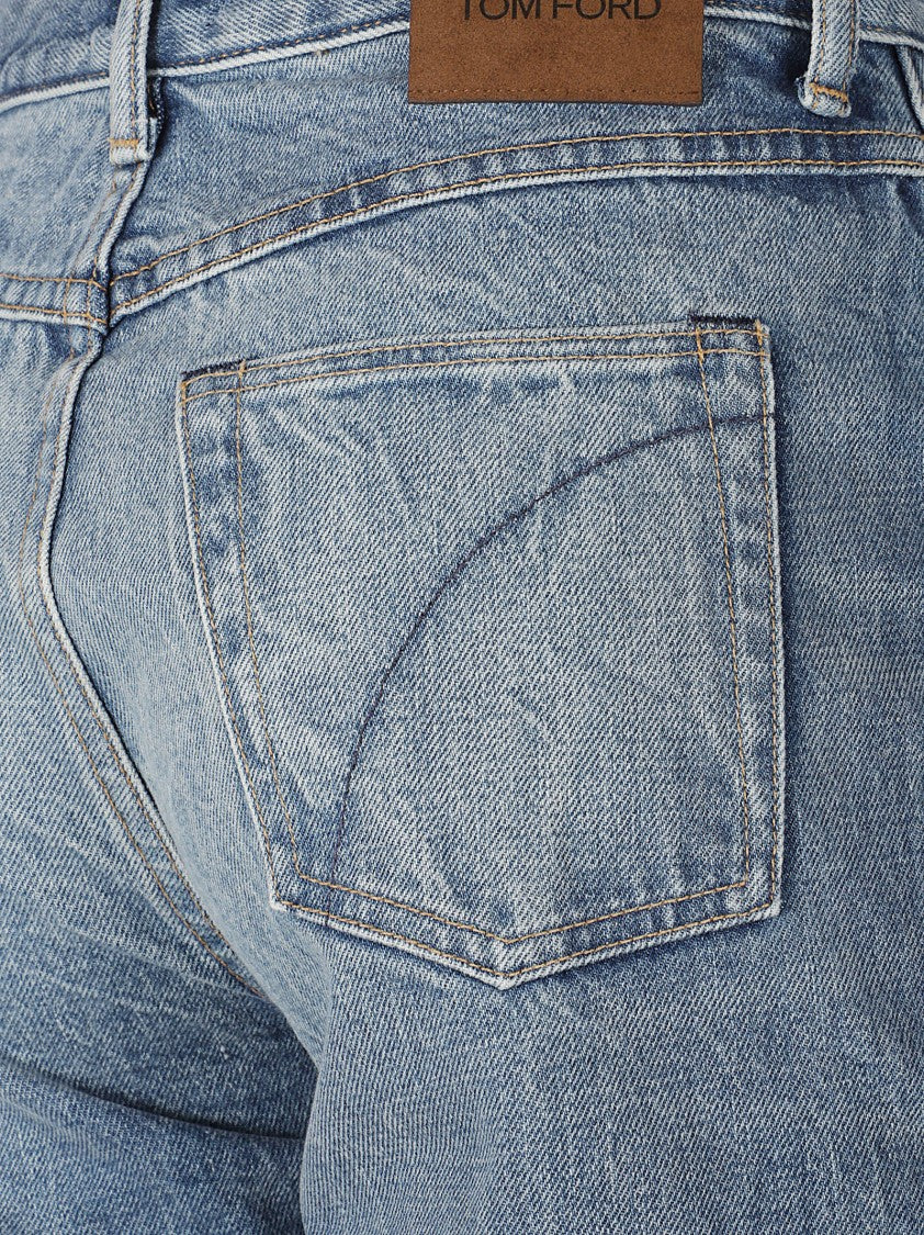 Tom Ford Straight-Leg Five-Pocket Denim Jeans