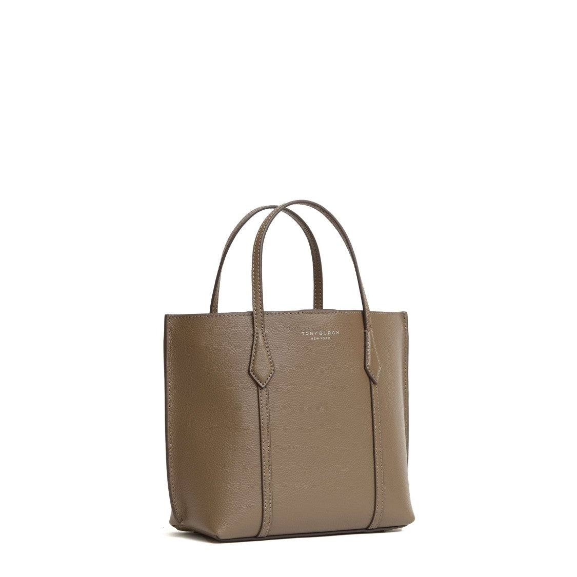 Tory Burch Structured Beige Small Tote With Removable Clutch