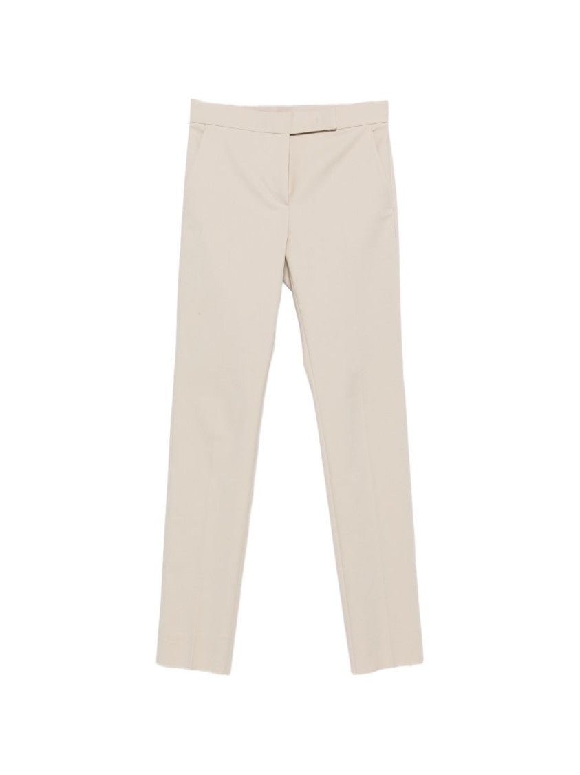Max Mara Tailored Silk And Nylon Trousers With Concealed Fastening