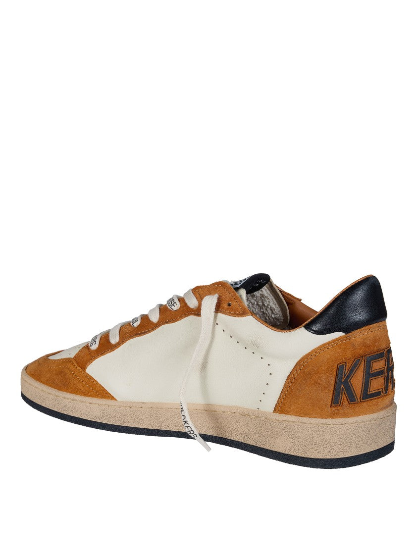 Golden Goose Ballstar Suede Leather Low-Top Sneakers