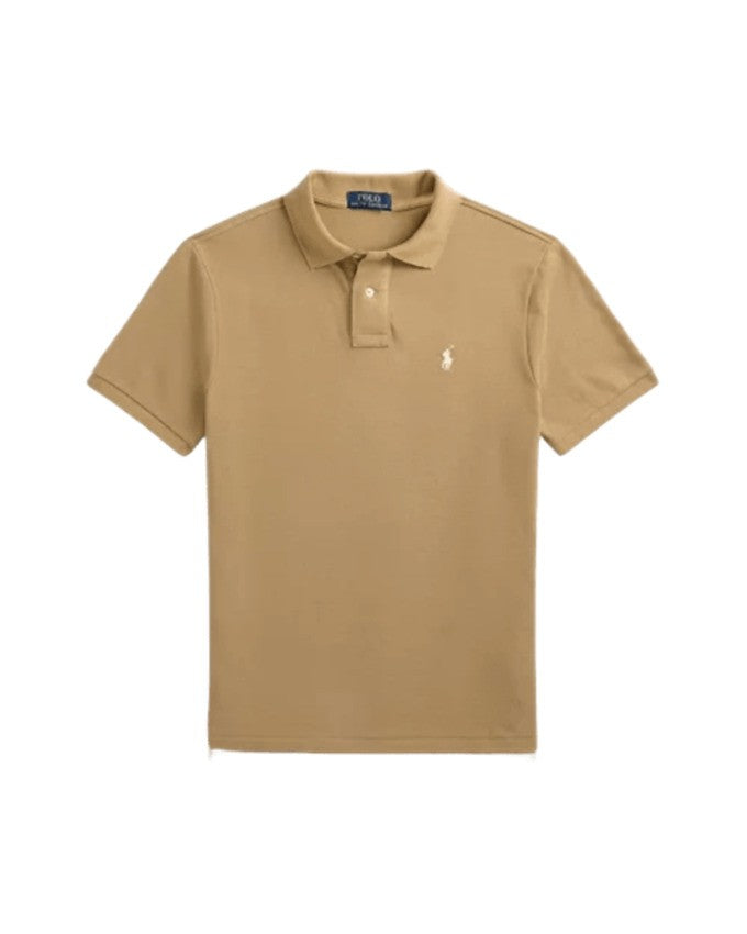 Polo Ralph Lauren Cafe Tan Slim-Fit Polo T-Shirt