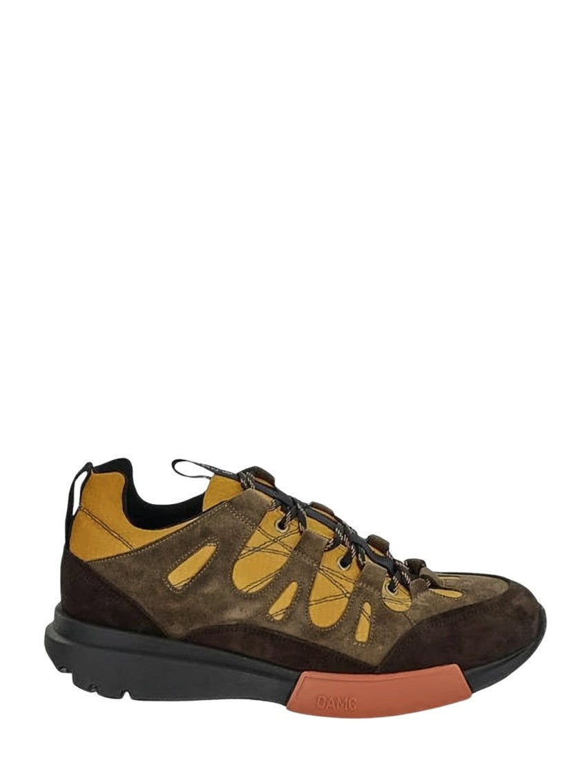 Oamc Low-Top Leather And Mesh Sneakers