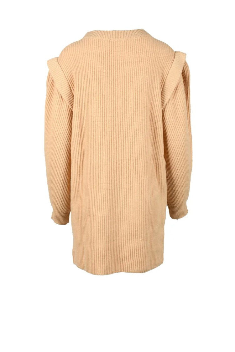 Weili Zheng Wool Dress - Beige