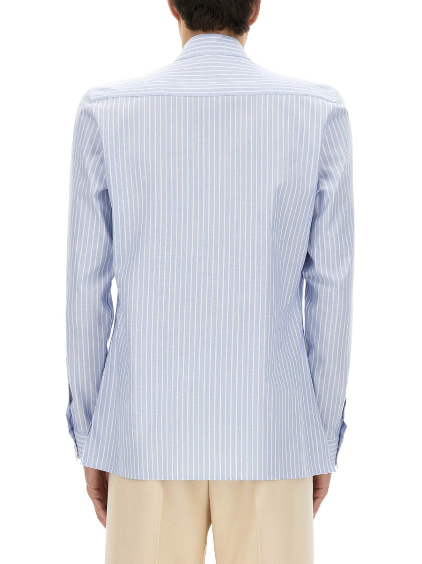 Valentino Cotton Oxford Shirt With Toggle Closure