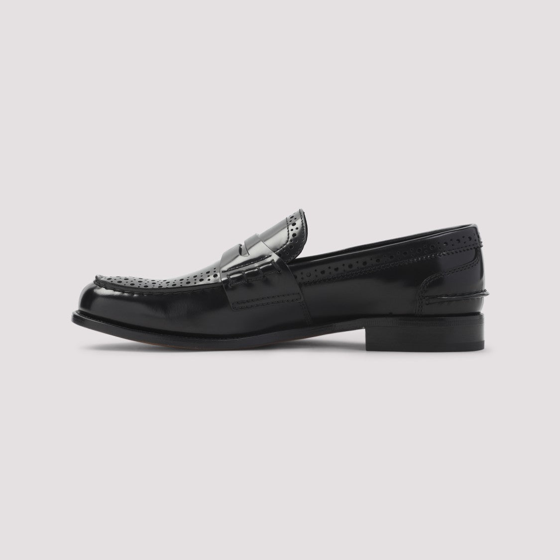Church's Penny Strap Black Calf Leather Loafers