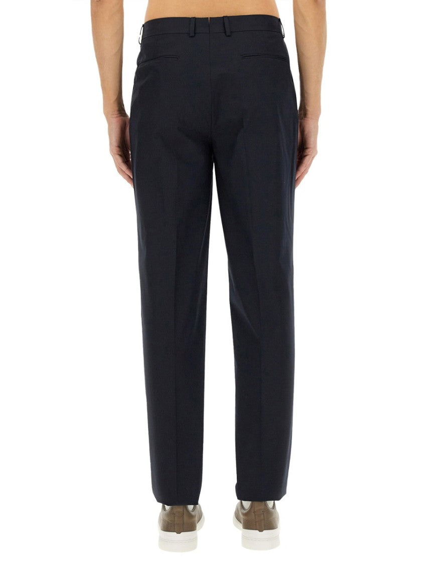 Zegna Tailored Black Straight Leg Pants