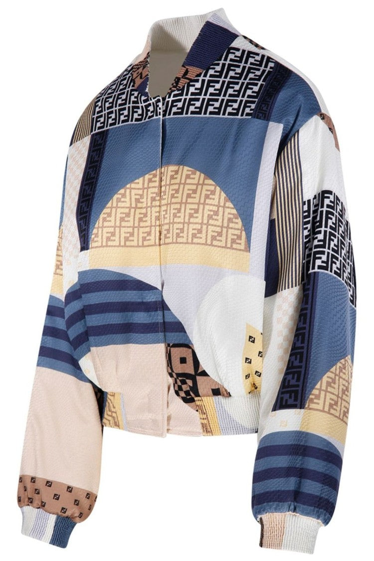 Fendi Vibrant Multicolour Jacket With Structured Silhouette