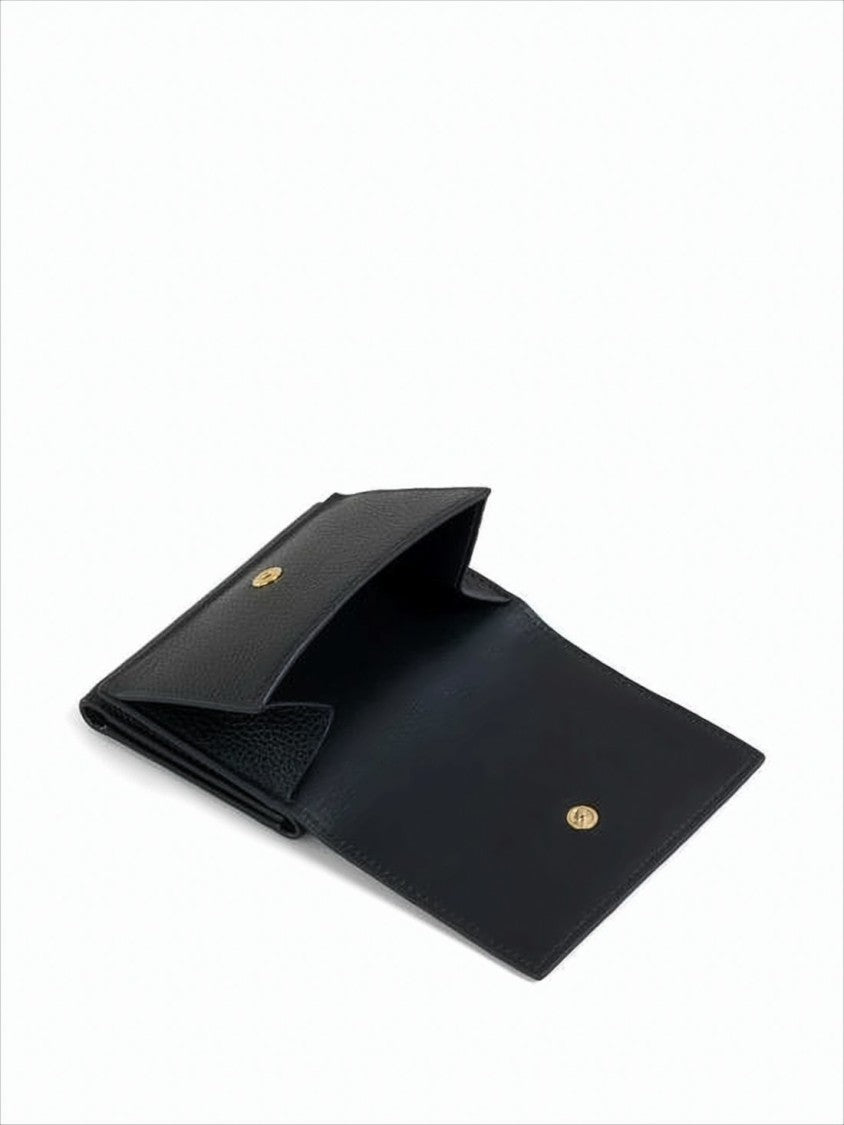 Marni Compact Black Cowhide Leather Wallet
