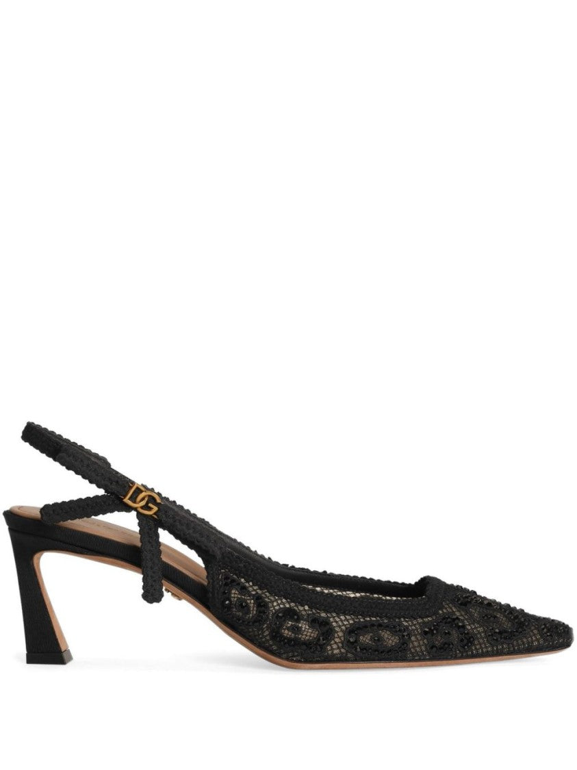 Dolce & Gabbana Pointed Toe Slingback Pumps