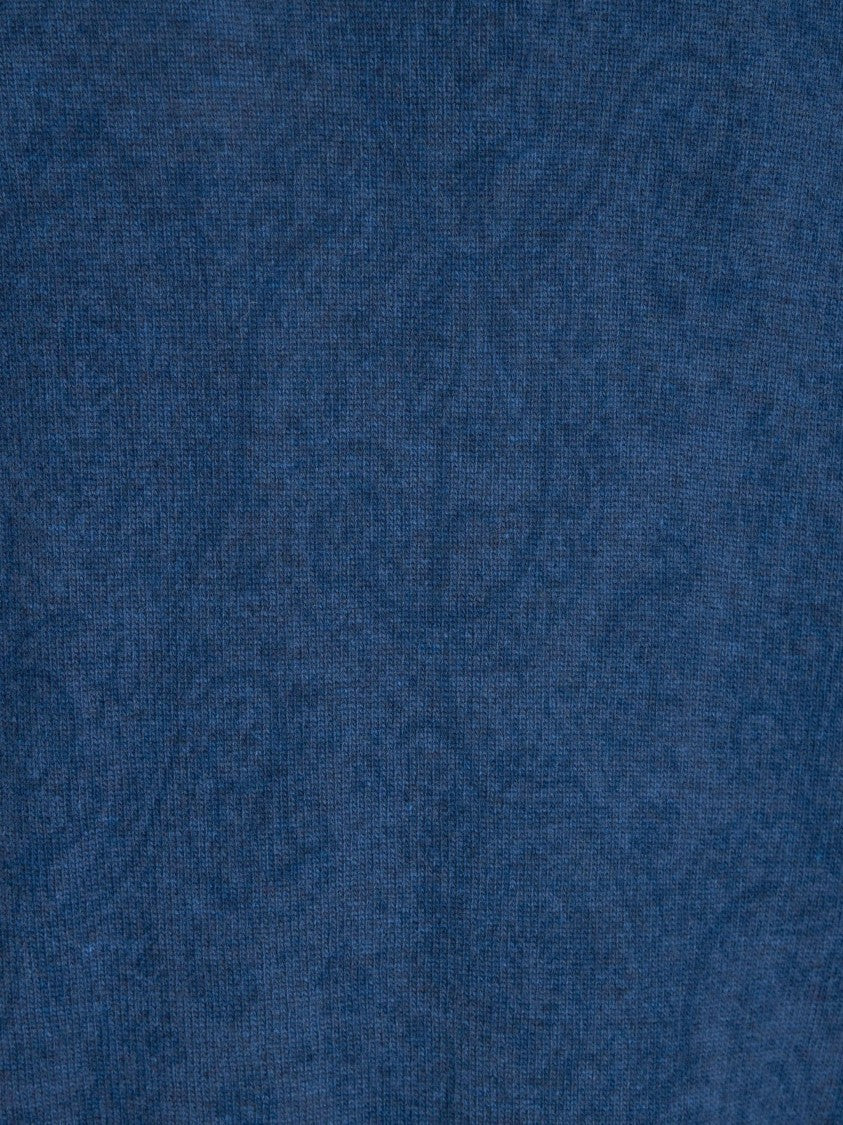 Etro Textured C-Neck Wool Sweater With Ribbed Detail