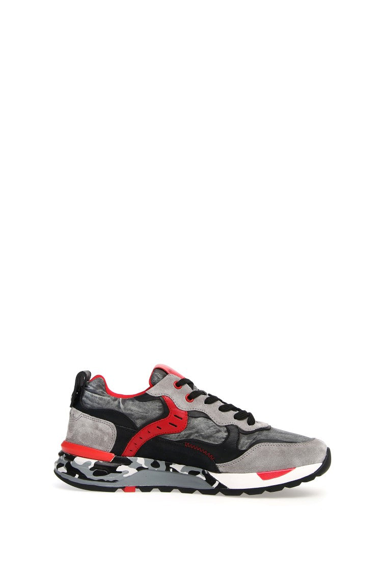 Voile Blanche Grey And Red Voile Blanche Sneakers