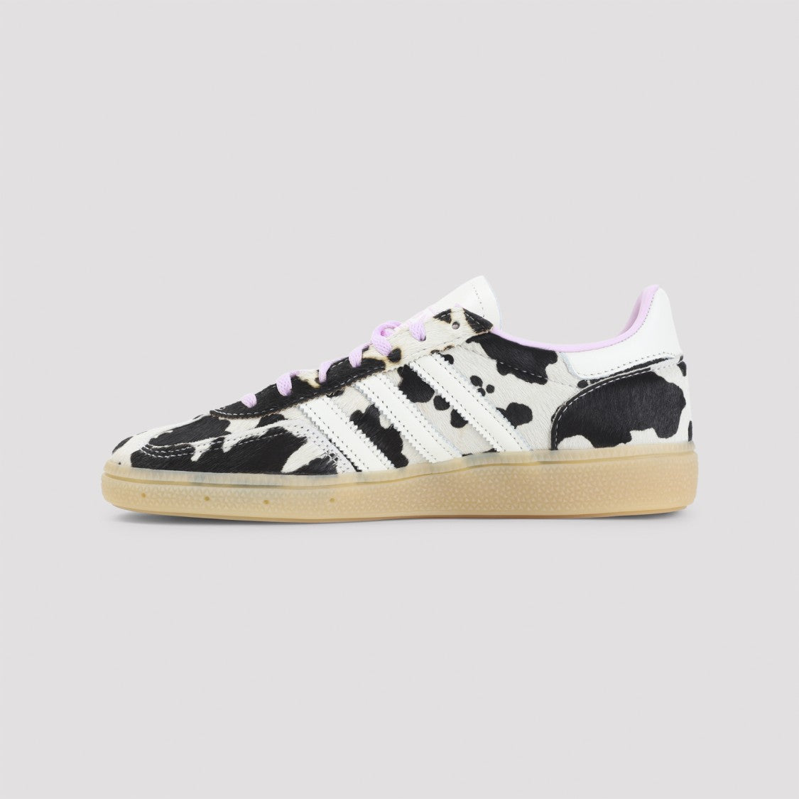 Adidas Low-Top Leather Sneakers With Cow Print