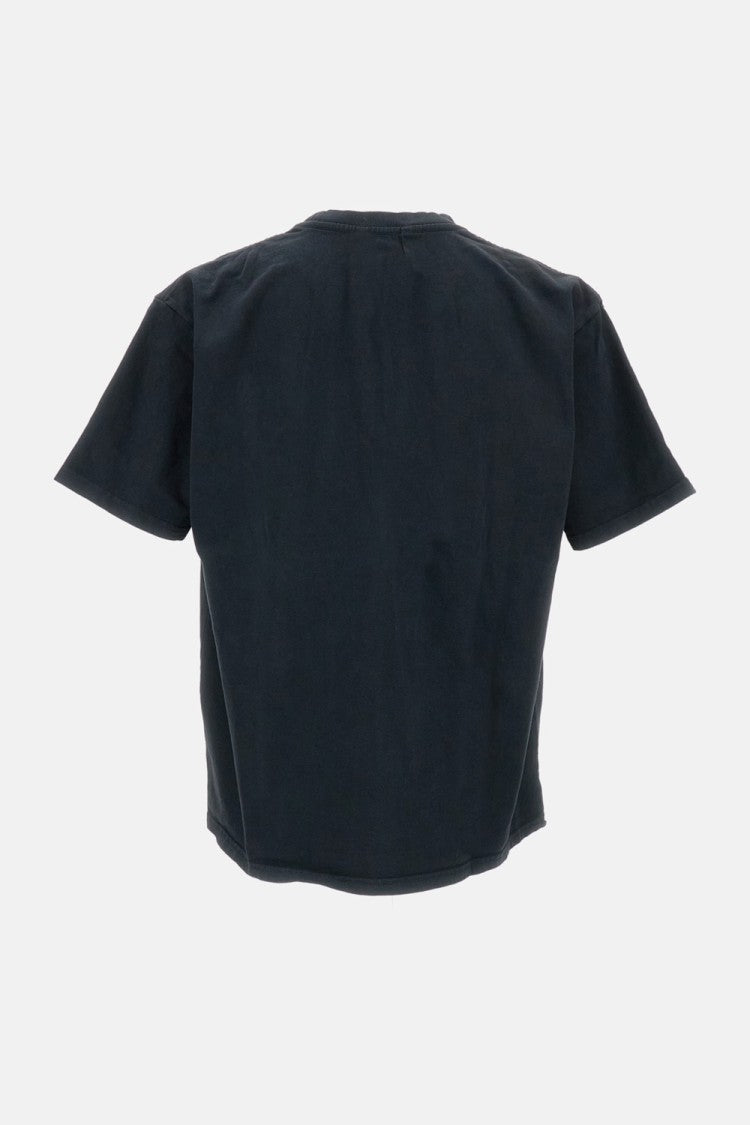 Rhude Oversized Black Cotton Crewneck T-Shirt