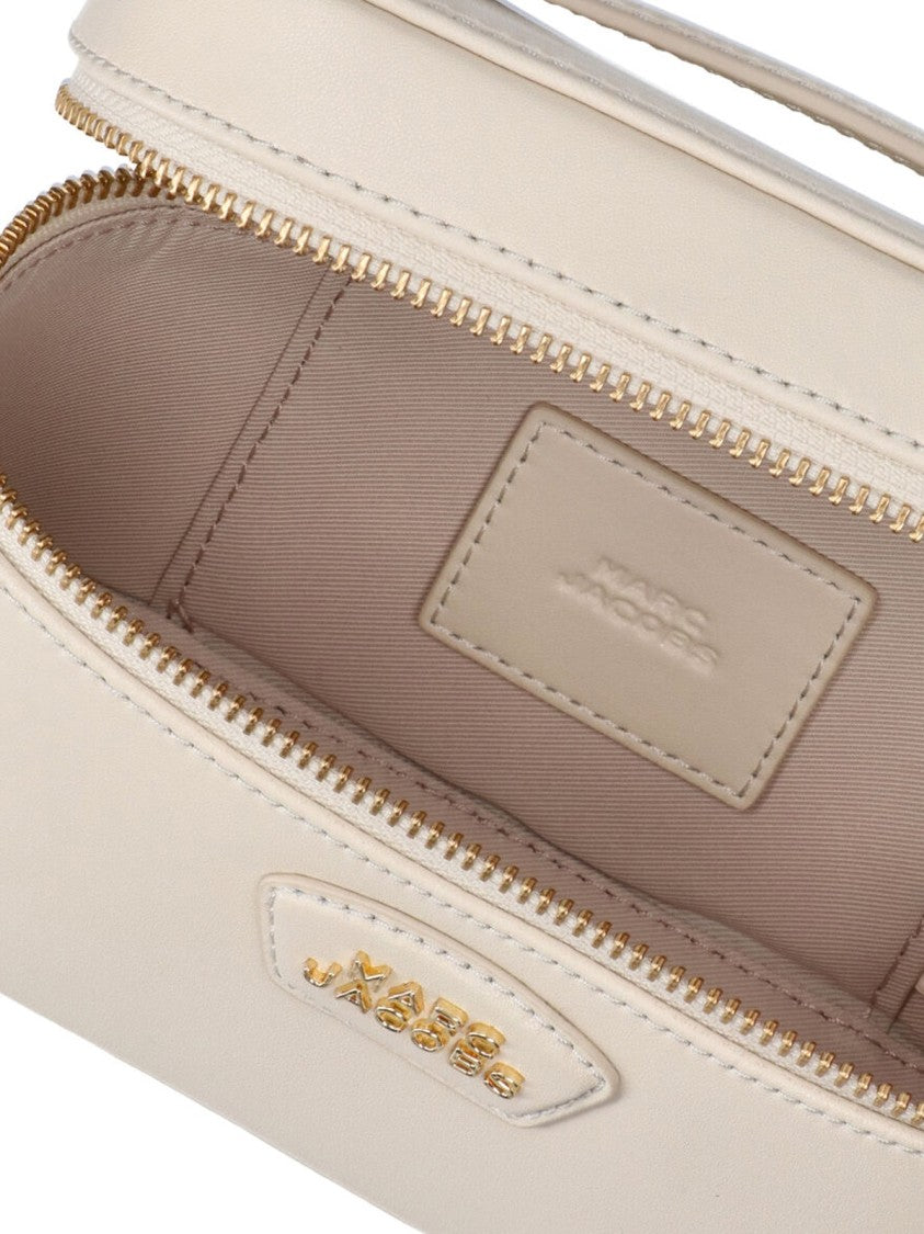 Marc Jacobs White The Vanity Bag Calf Leather Handag