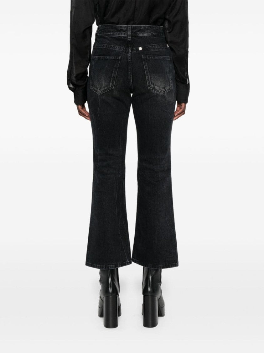 Givenchy Logo-Plaque Bootcut Jeans
