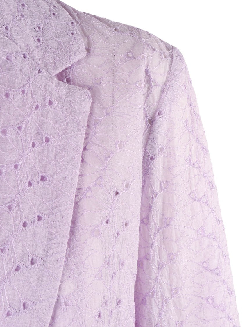 Forte Forte Broderie Anglaise Embroidered Cotton Jacket