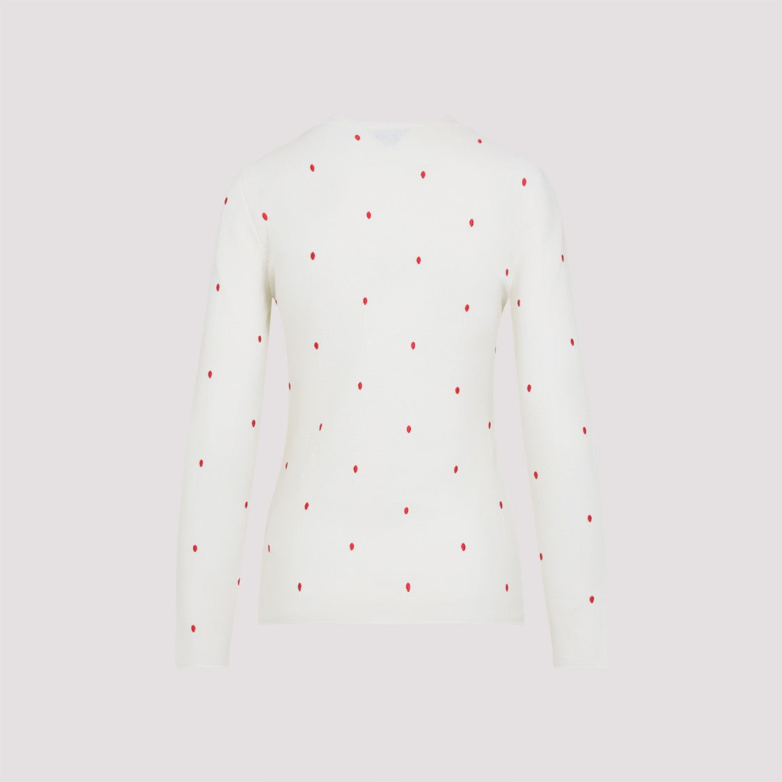 Bottega Veneta Henley Neck Top With Red Dot Detailing