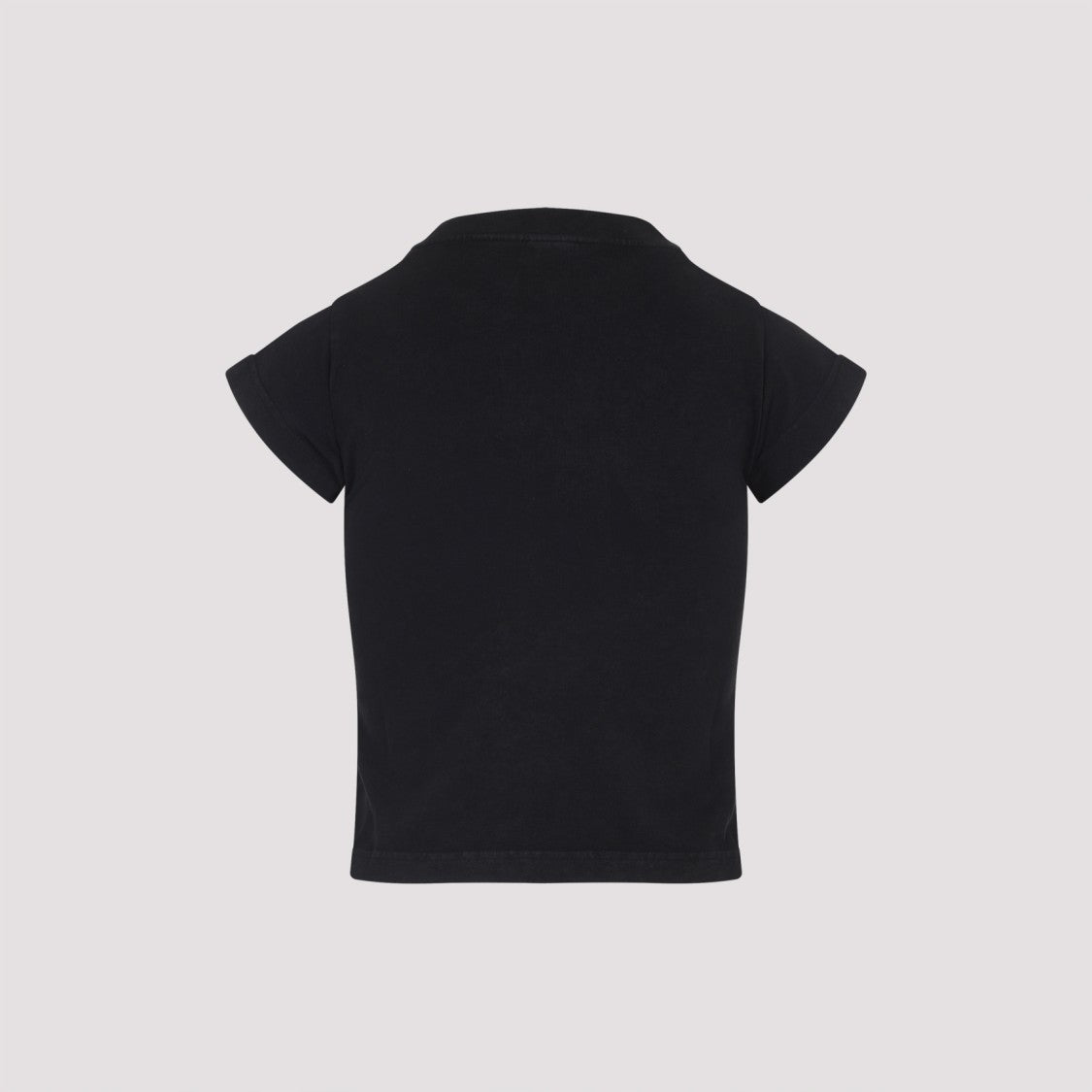 Balenciaga Fitted Black Cotton Blend T-Shirt With Vibrant Skyline Graphic